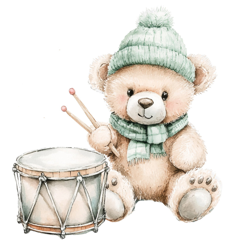 Nursery Teddy Bear Fabric Panel 29