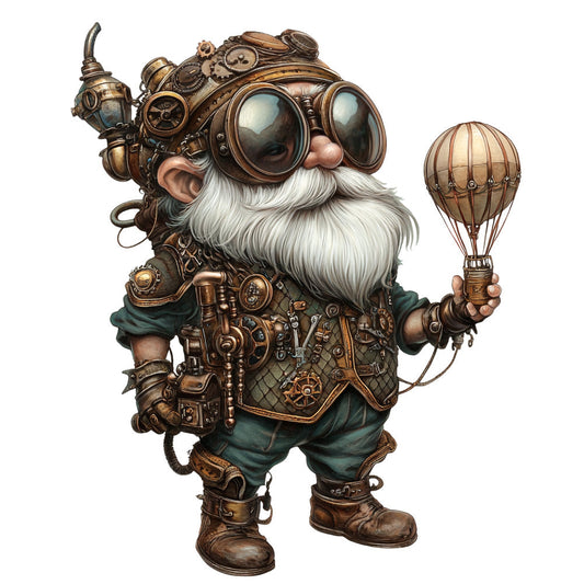 Steampunk Gnomes Fabric Panel 2