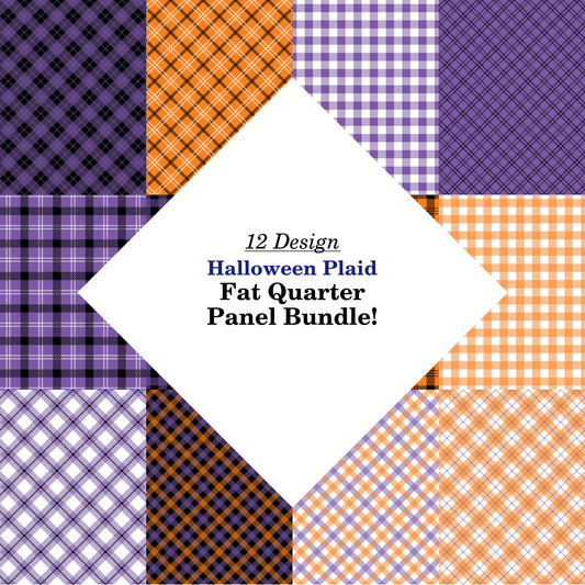 Halloween Plaid Fat Quarter Bundle