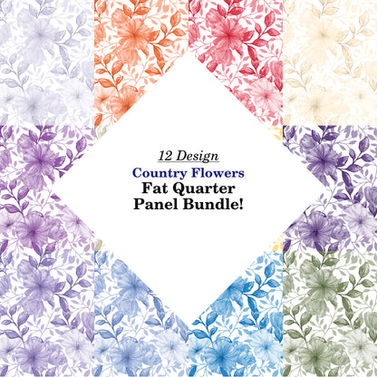 Country Flowers Fat Quarter Bundle