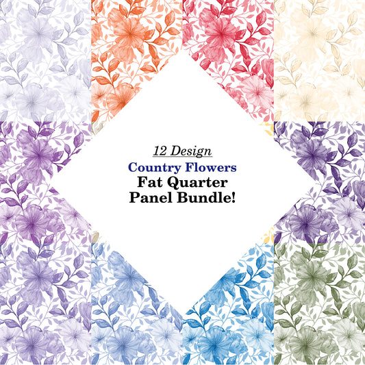 Country Flowers Fat Quarter Bundle