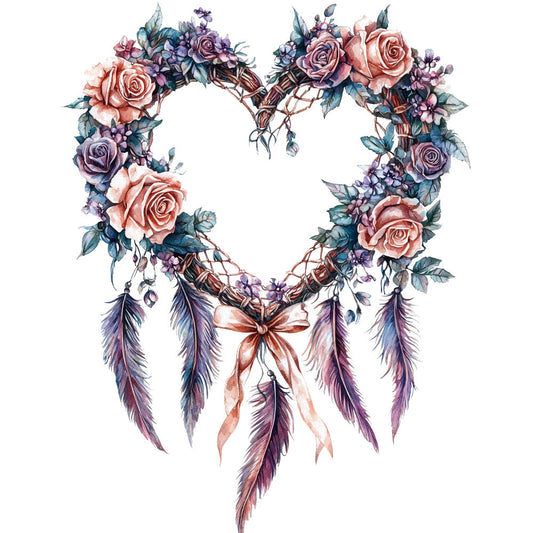 Floral Dreamcatcher Fabric Panel 21