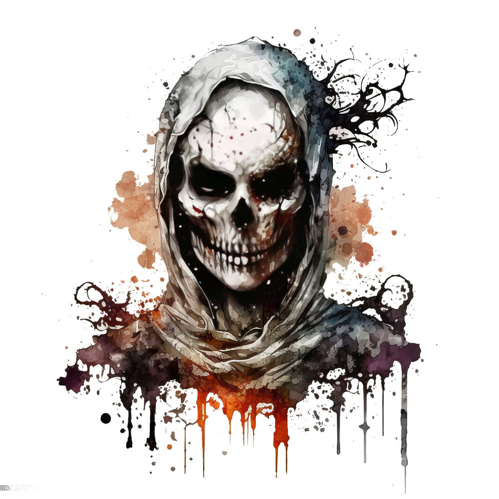 Creepy Halloween Horror Fabric Panel 22