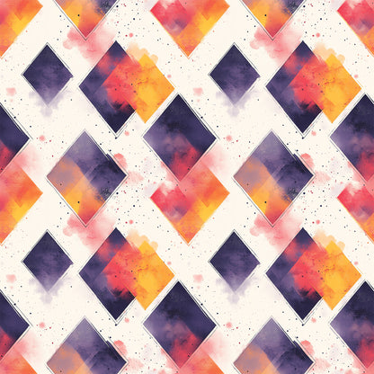 Mid Century Mod Geometric Pattern 12 Quilting Cotton Fabric