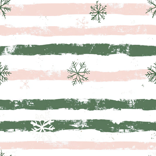 Sweet Pink Christmas Pattern 3 Quilting Cotton Fabric