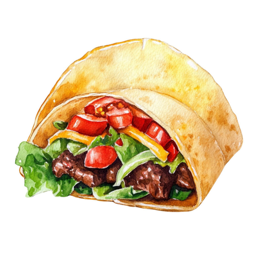 Mexican Food Fabric Panel 17