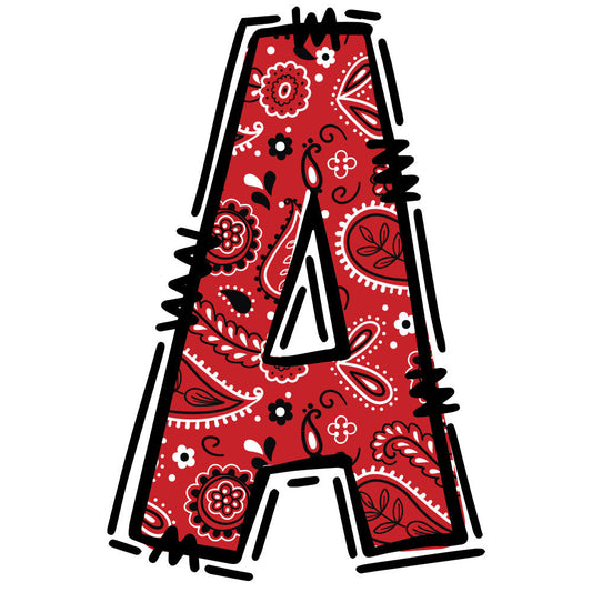 Cowboy Alphabet Fabric Panel 2