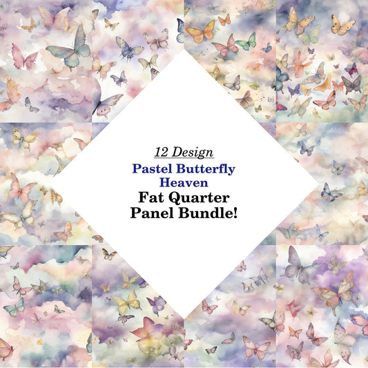 Pastel Butterfly Heaven Fat Quarter Bundle