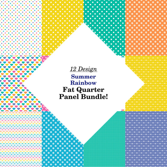 Summer Rainbow Fat Quarter Bundle
