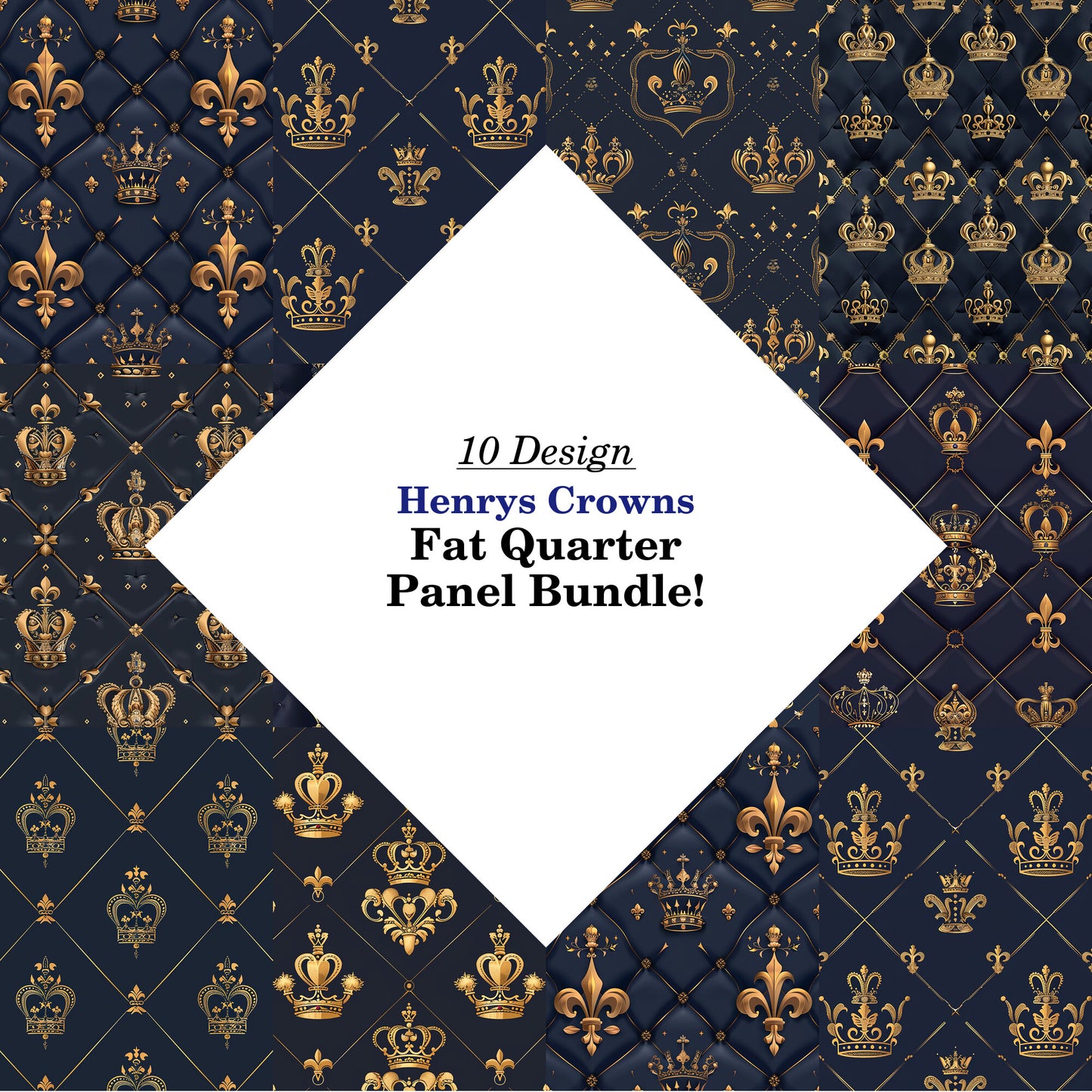 Henrys Crowns Fat Quarter Bundle