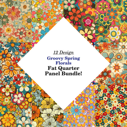 Groovy Spring Florals Fat Quarter Bundle