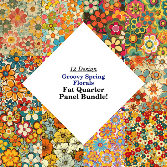 Groovy Spring Florals Fat Quarter Bundle