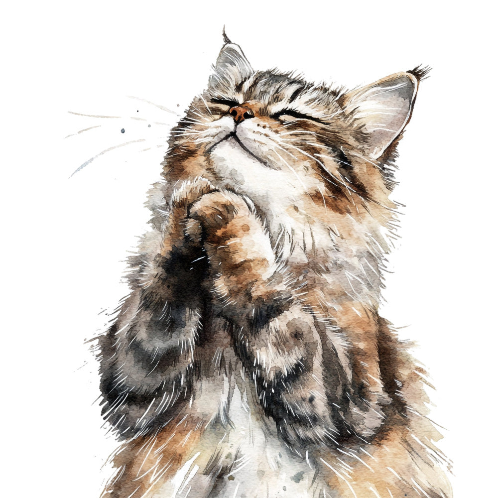 Quirky Cat Fabric Panel 22