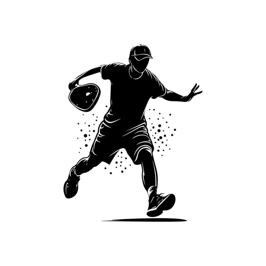 Pickleball Silhouette Fabric Panel 12