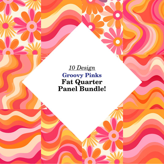 Groovy Pinks Fat Quarter Bundle