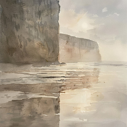 Normandy Travel Art Fabric Panel 3