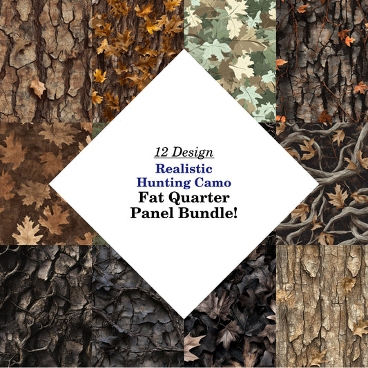 Realistic Hunting Camo Fat Quarter Bundle