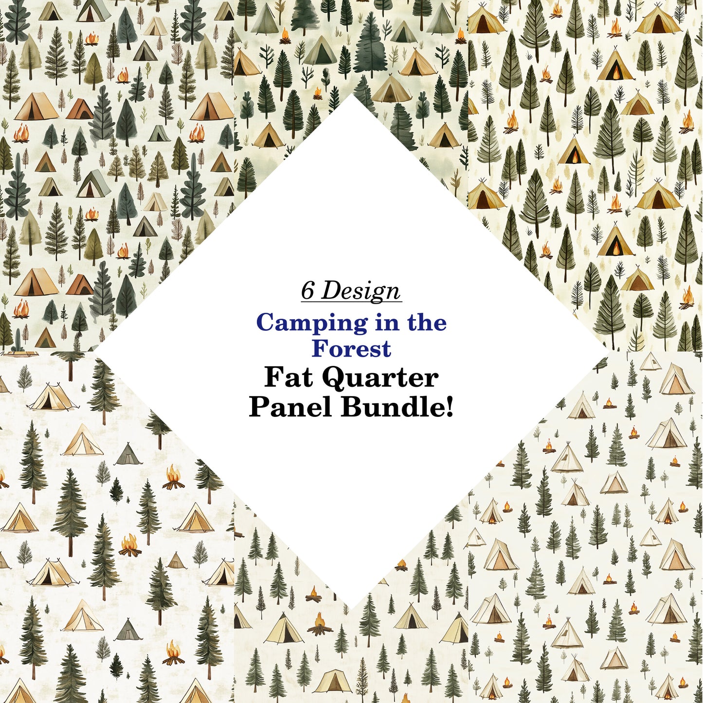 Camping in the Forest Fat Quarter Bundle