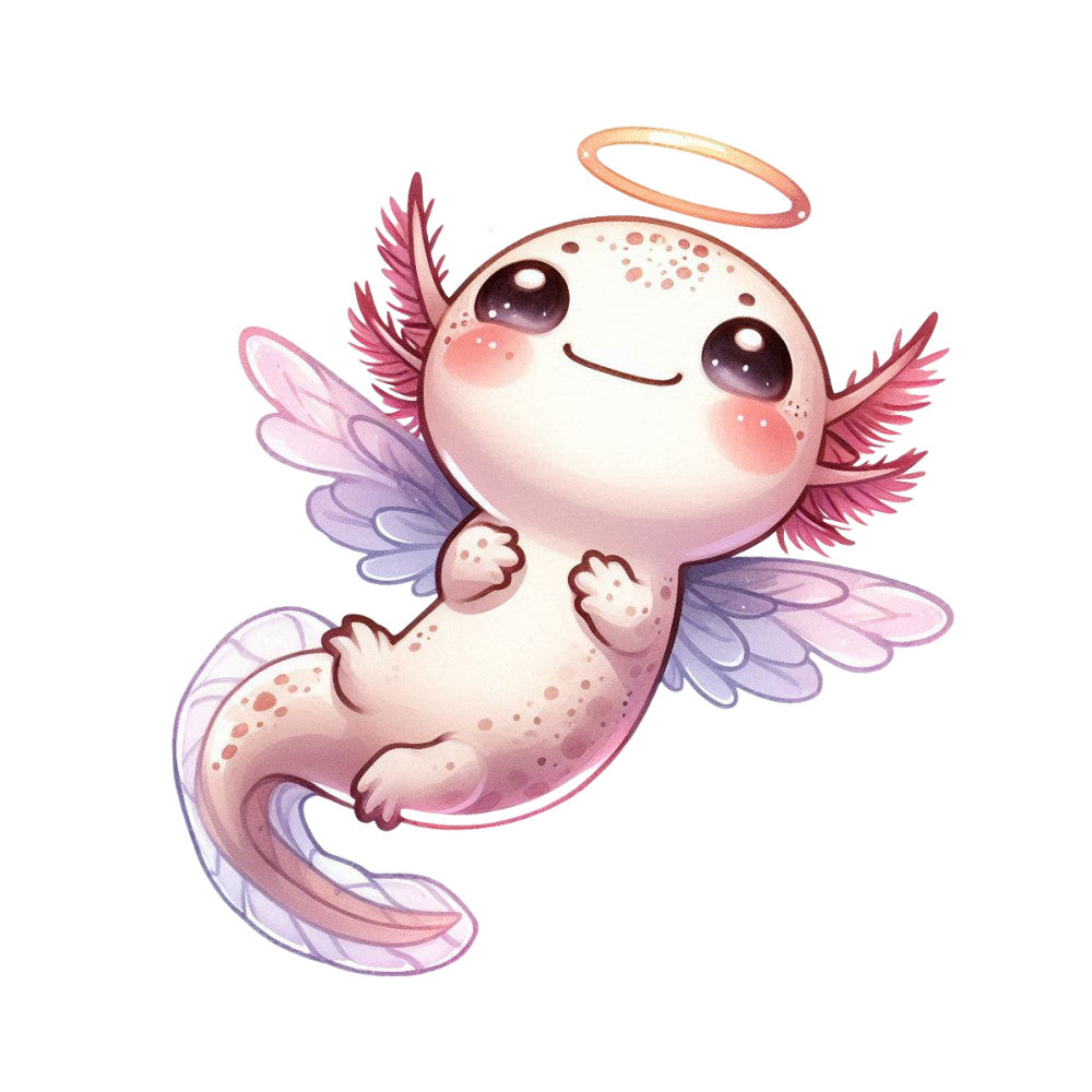 Cute Cartoon Axolotl Fabric Panel 9