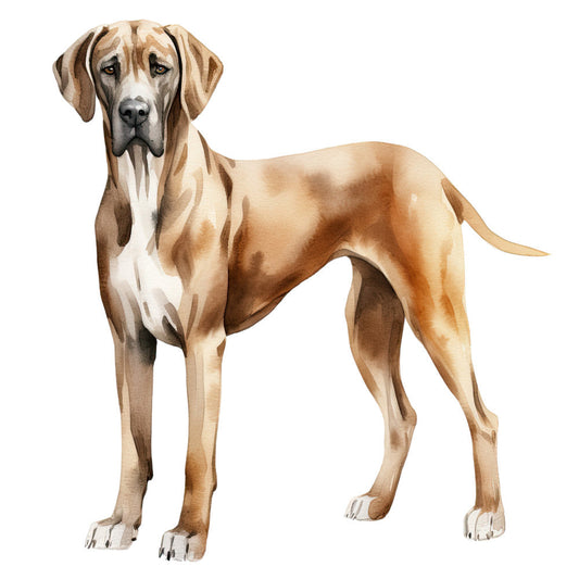 Watercolor Dogs Fabric Panel 33