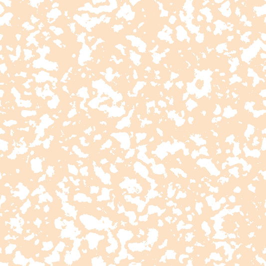 peach, beige, cream, white, grunge pattern, distressed texture, abstract design, vintage style, weathered look, quilting cotton, fabric panel, neutral tones, speckled effect, worn appearance, artistic texture, contemporary style, crafting material, sewing fabric, mottled pattern