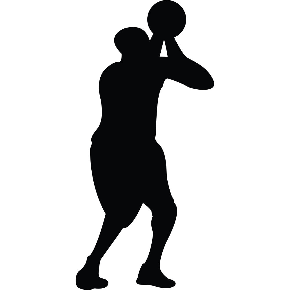 Basketball Player Silhouette Fabric Panel 22