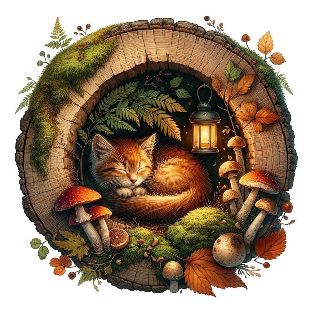 Autumn Cats Fabric Panel 27