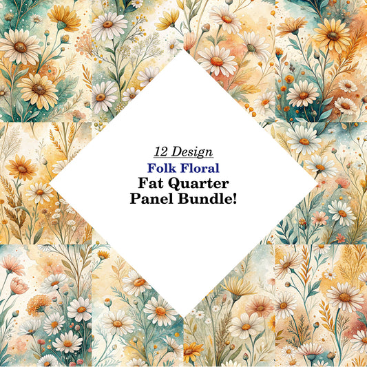 Folk Floral Fat Quarter Bundle