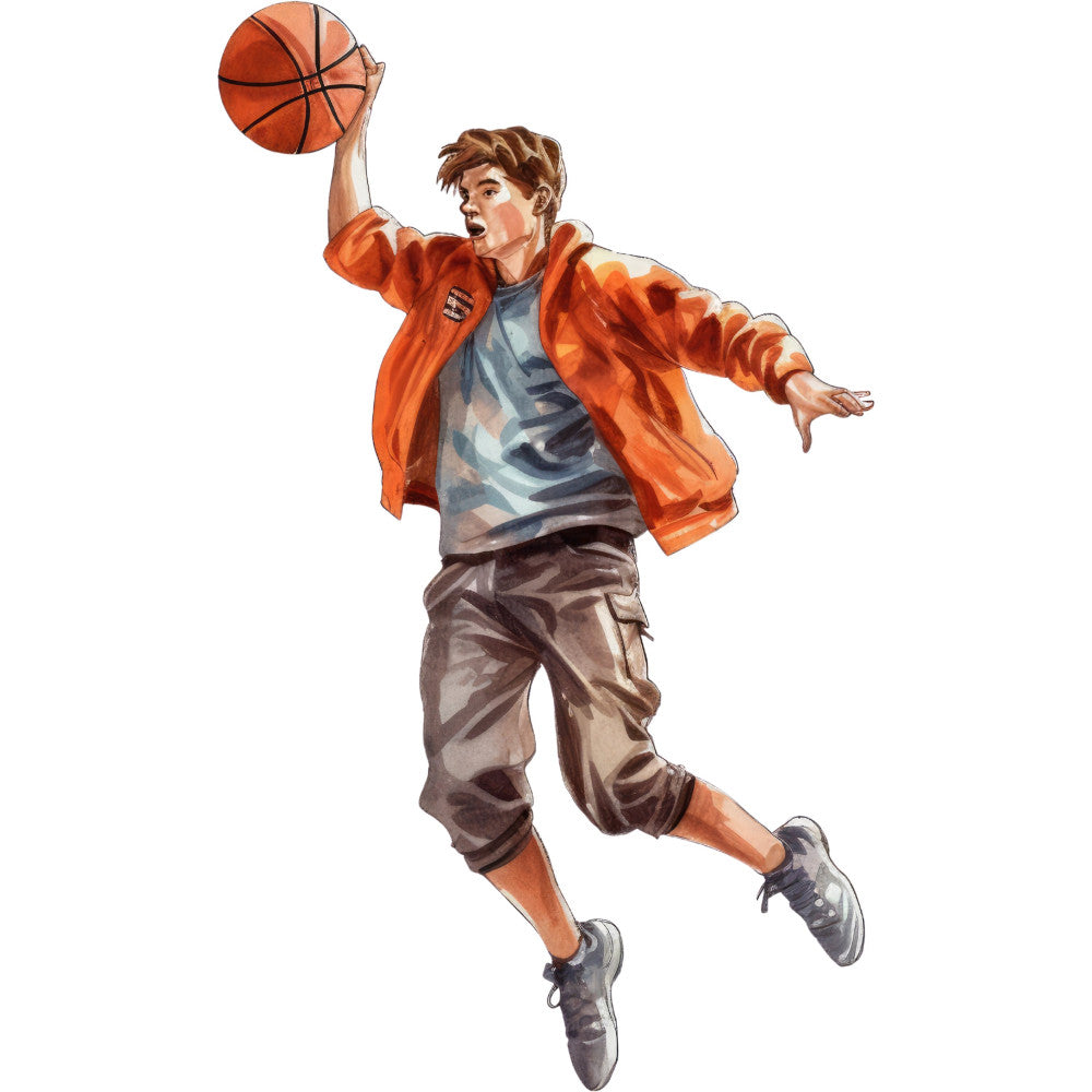 Basketball Game Fabric Panel 8