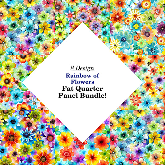 Rainbow of Flowers Fat Quarter Bundle