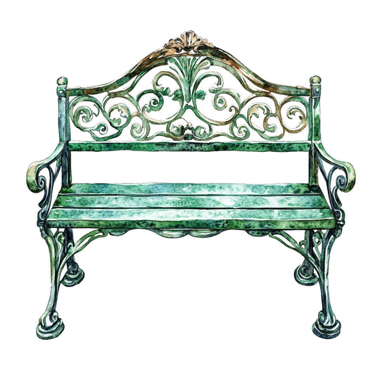 Emerald Victorian Lady Fabric Panel 22