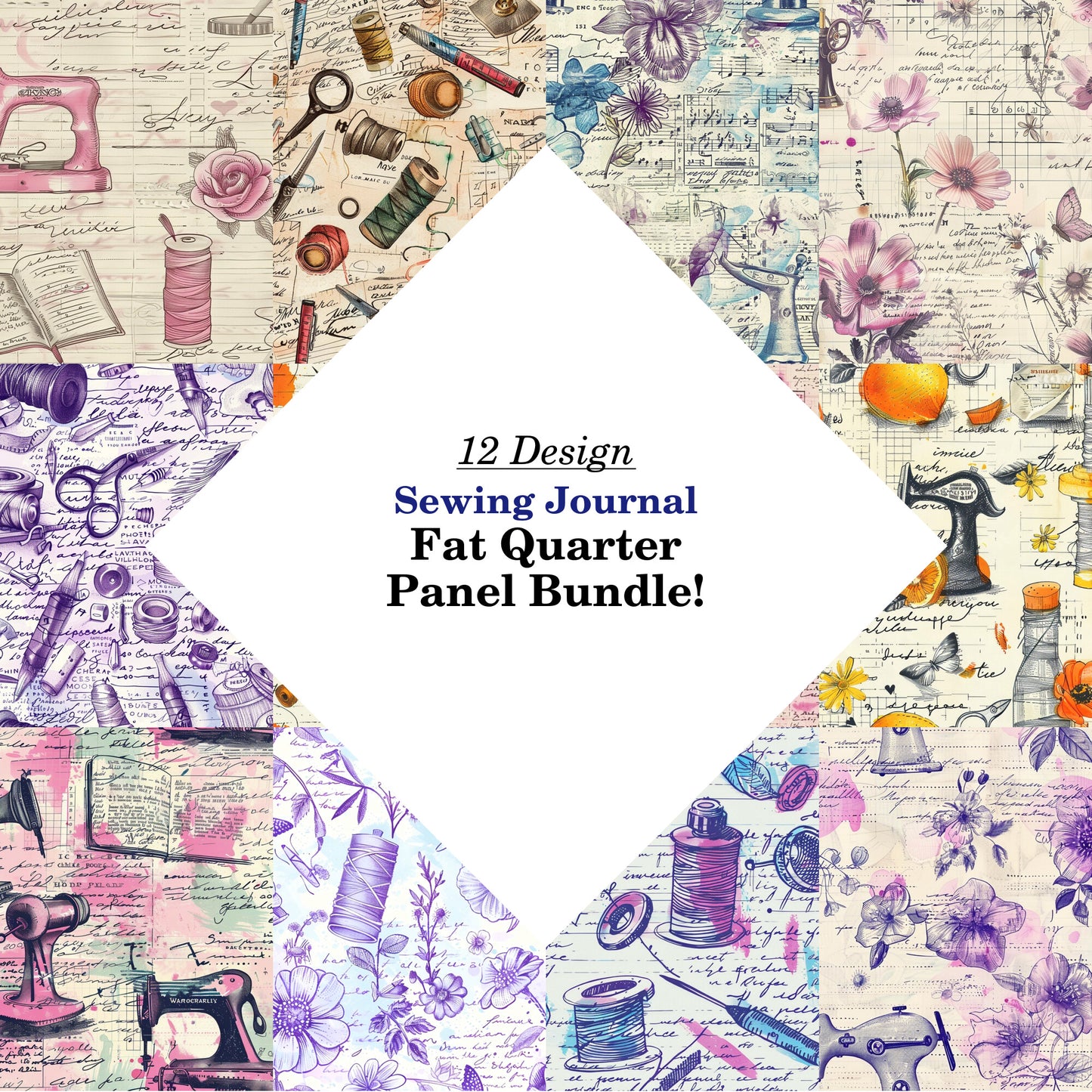 Sewing Journal Fat Quarter Bundle