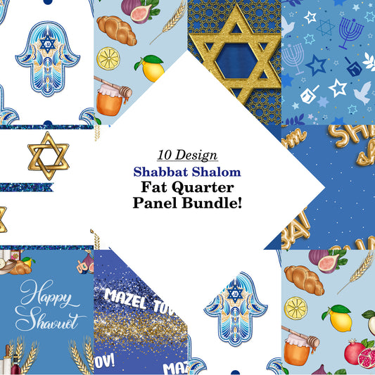 Shabbat Shalom Fat Quarter Bundle