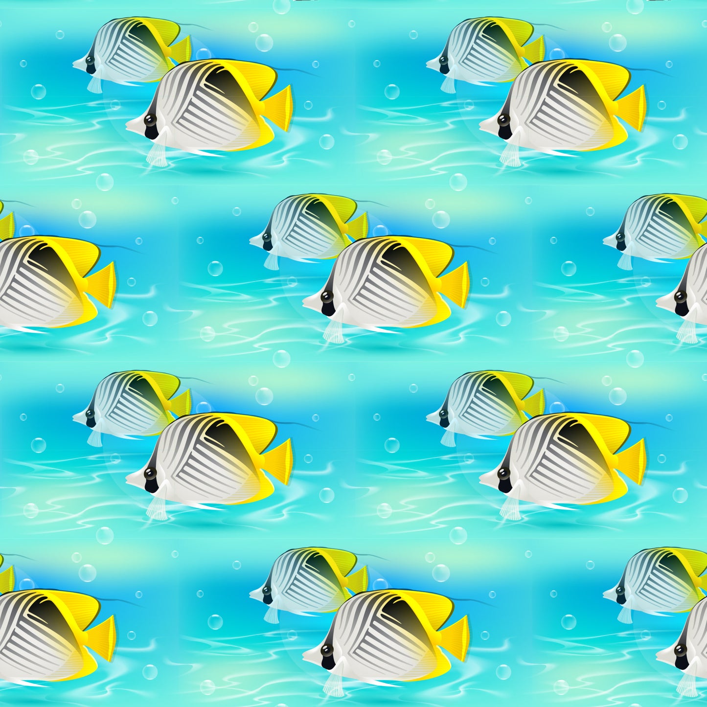 Summer Beach Pattern 4 Quilting Cotton Fabric