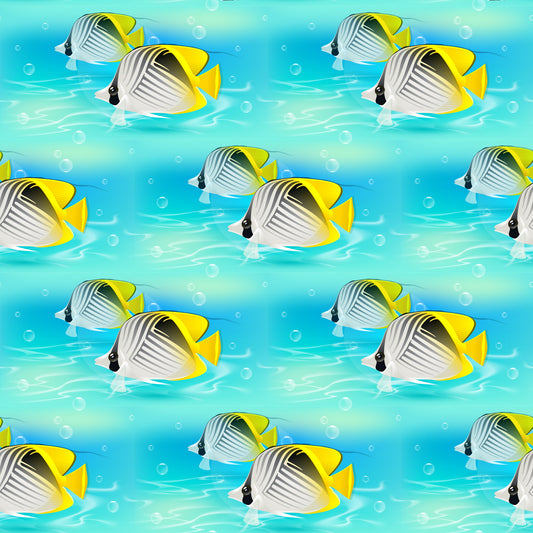 Summer Beach Pattern 4 Quilting Cotton Fabric