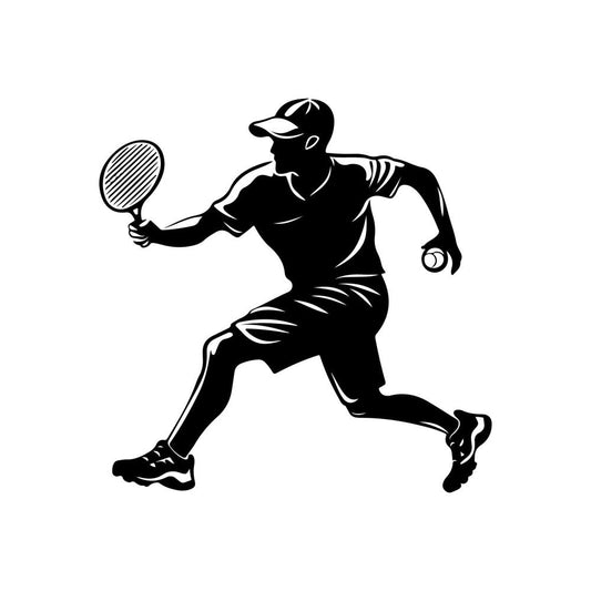 Pickleball Silhouette Fabric Panel 4