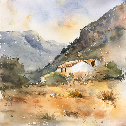 Spain Travel Art Fabric Panel 4
