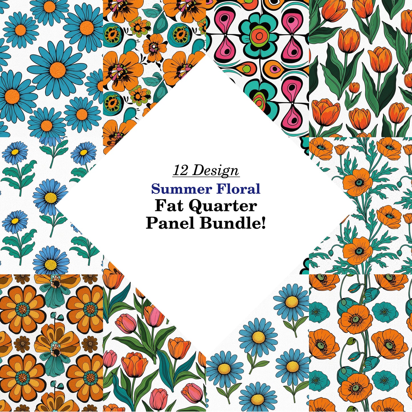 Summer Floral Fat Quarter Bundle