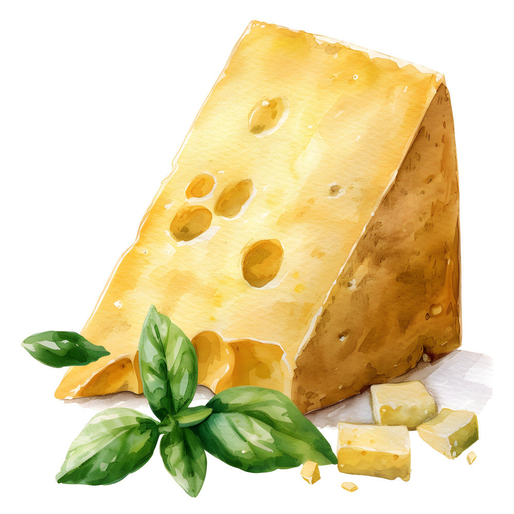 Watercolor Cheese Fabric Panel 55