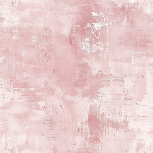 pink blush, dusty rose, cream, white, grunge pattern, distressed texture, abstract design, weathered look, vintage style, faded appearance, brushed effect, soft tones, muted colors, quilting cotton, fabric panel, artistic texture, worn finish, shabby chic, subtle pattern, neutral palette