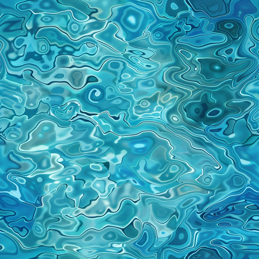 Daily Deal: Blue Water Pattern 1 Quilting Cotton Fabric - 45" x 1 Yard"