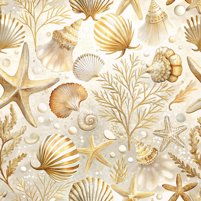 Magical Sea Pattern 3 Quilting Cotton Fabric