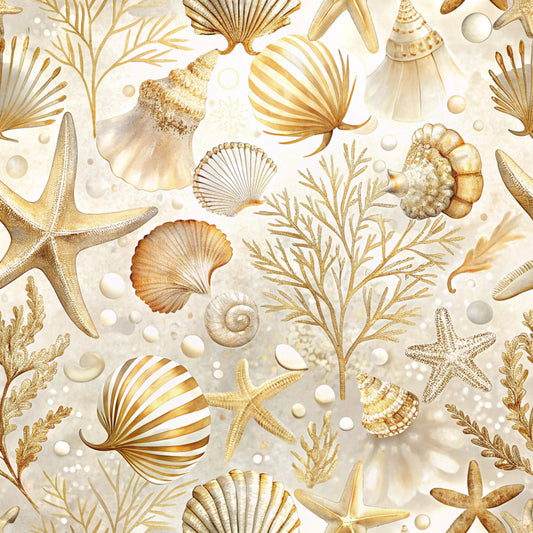 Magical Sea Pattern 3 Quilting Cotton Fabric