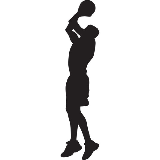 Basketball Player Silhouette Fabric Panel 8