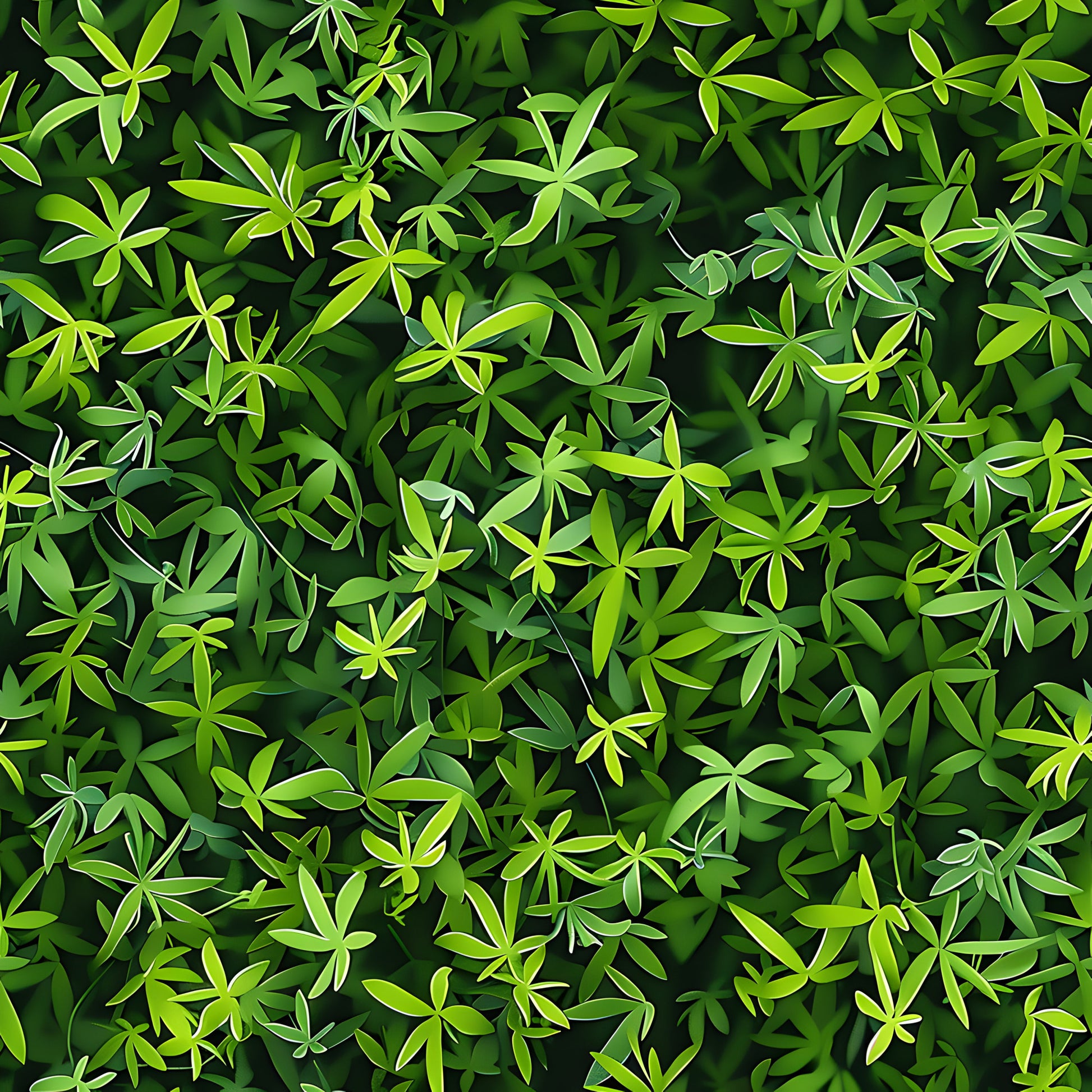 forest green, lime green, bright green, emerald green, tiny leaves, small foliage, leaf pattern, botanical design, nature motif, dense foliage, overlapping leaves, quilting cotton, fabric panel, natural elements, organic pattern, spring theme, gardening theme, realistic leaves, layered design, green tones