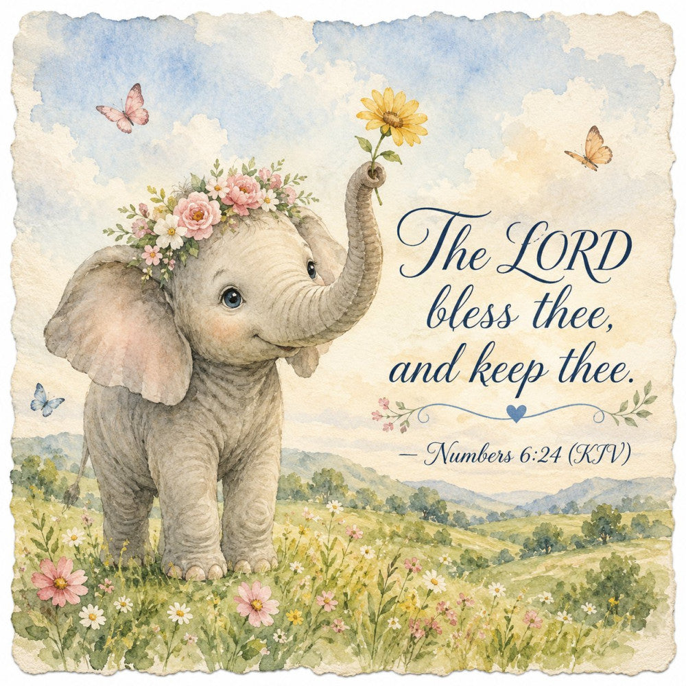 Inspirational Nursery Verses Fabric Panel 5