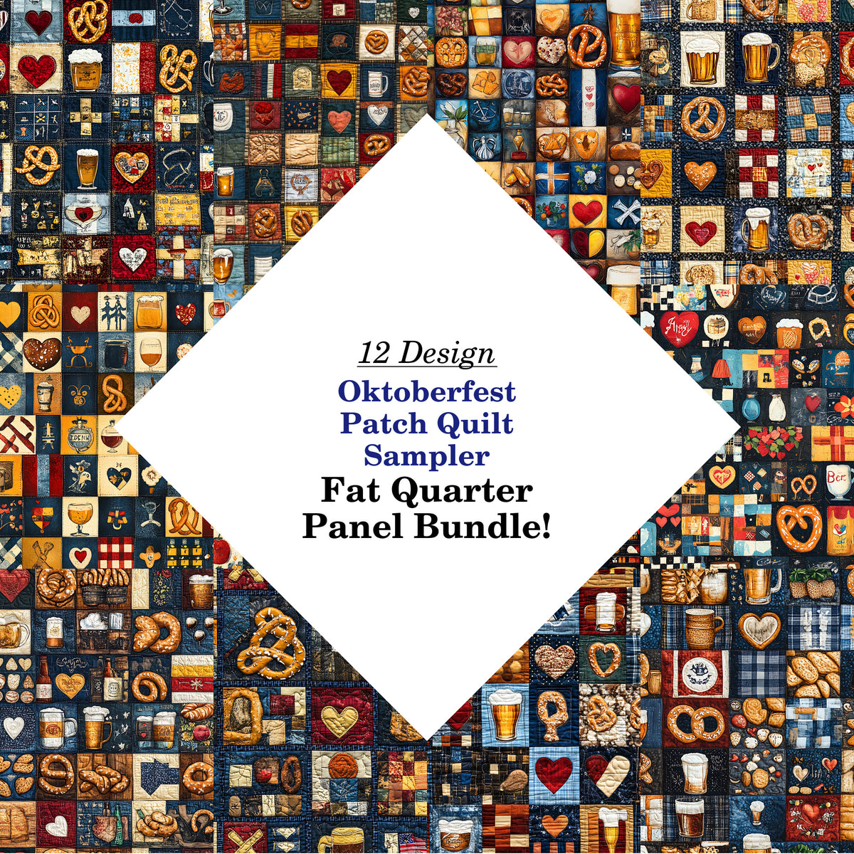 Oktoberfest Patch Quilt Sampler Fat Quarter Bundle