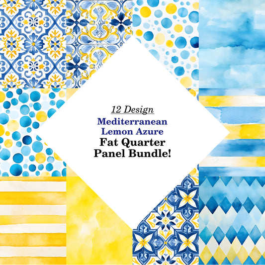 Mediterranean Lemon Azure Fat Quarter Bundle