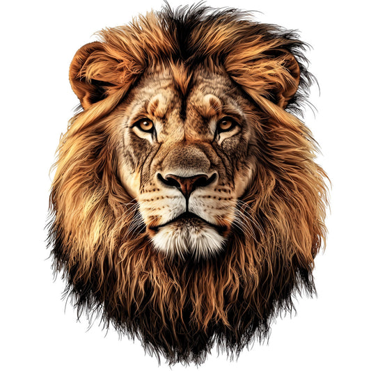 Watercolor Lion Fabric Panel 4
