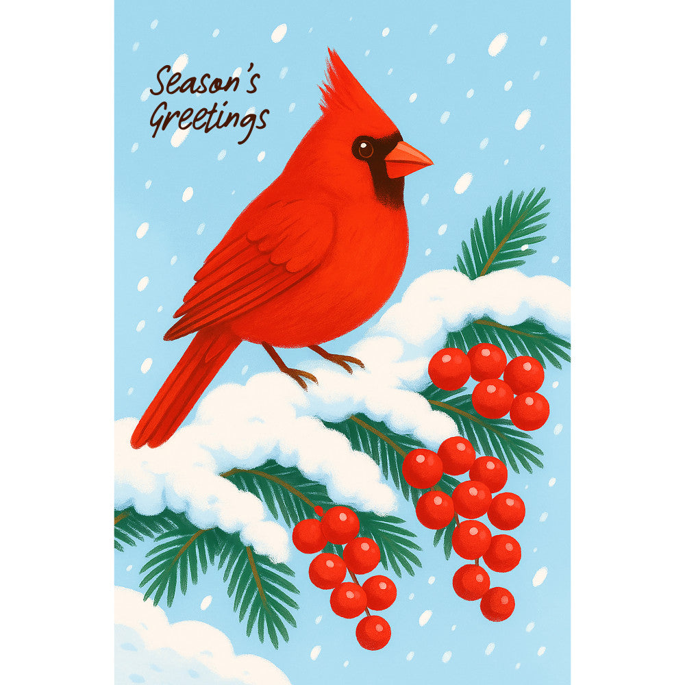 Christmas Card Fabric Panel 4